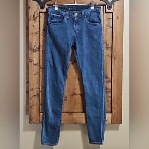 Levi's Medium Blue Selvedge Skinny Stretch Denim Jeans Tag 27x32